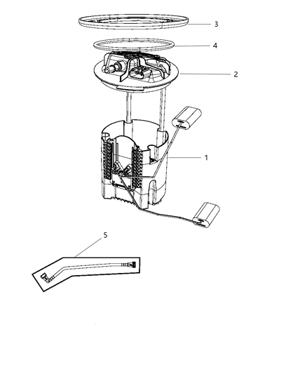 Module Kit Fuel Pump/Level Unit Diagram for RL024002AB