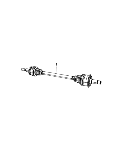 2020 Jeep Wrangler Shaft Axle Half Diagram for 52123524AA