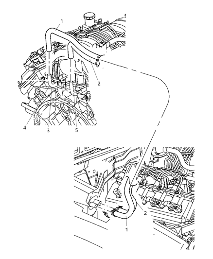 2012 Jeep Wrangler Hose Heater Supply Diagram for 68000979AA