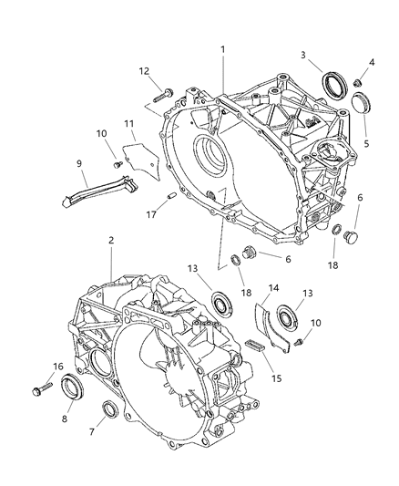 2007 Jeep Grand Cherokee Bolt Bolt - Flange Diagram for 5191056AA