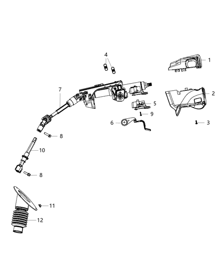 Column Steering Diagram for 5057642AG