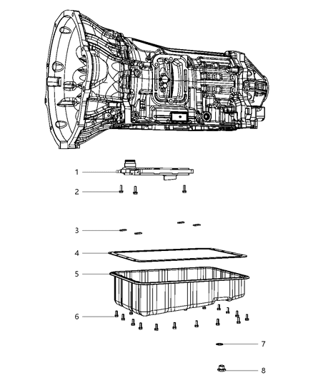 1999 Chrysler LHS Filter Transmission Oil Diagram for 68019688AA
