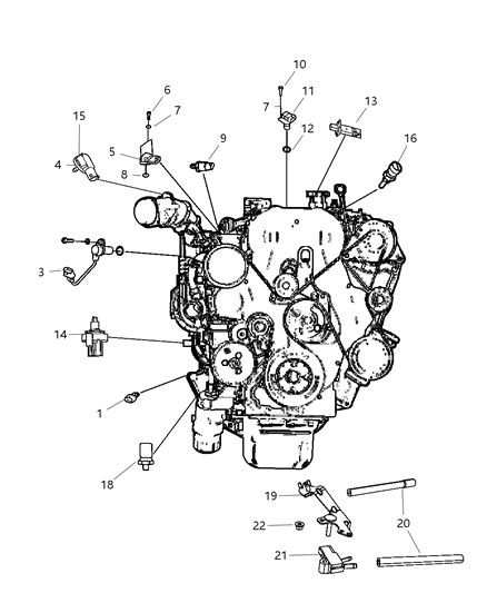 1996 Dodge Grand Caravan Hose Differential Pressure Diagram for 5149070AA