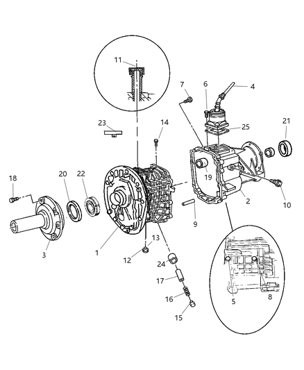 Bearing Input Shaft Diagram for 4874174AB