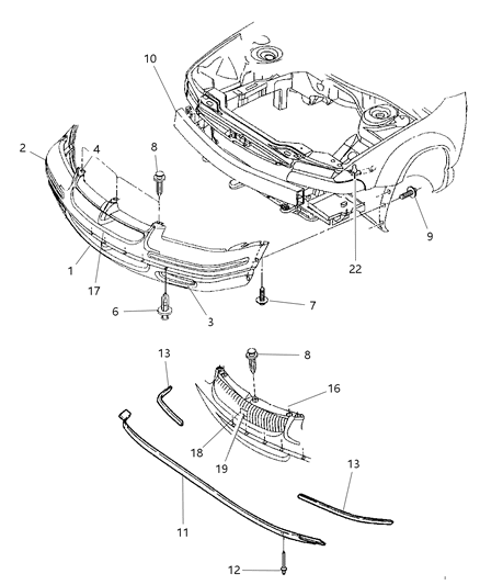 Medallion, Grille Diagram for 4630696