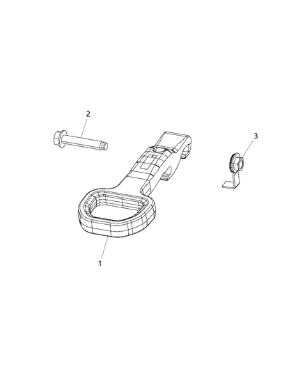 1993 Dodge Spirit Hook Tow Diagram for 68349551AB