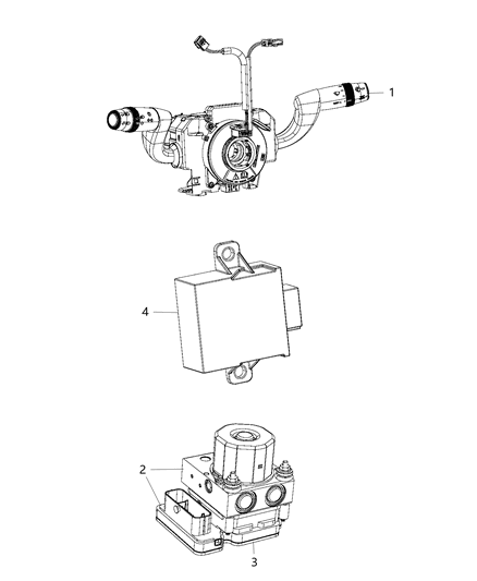 Module Steering Control Diagram for 6TB19JXWAA