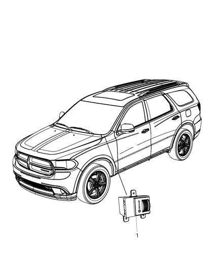 Module Lighting Control Mounted On Headlamp Diagram for 68224614AC