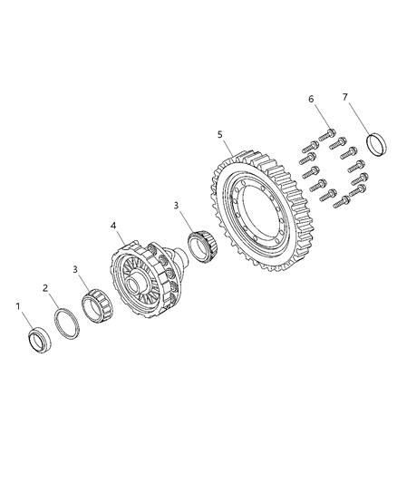 2016 Dodge Dart Shim Diagram for 68121085AA