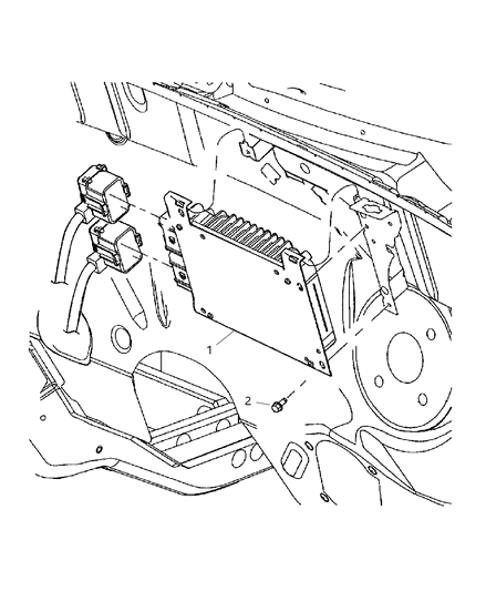 2002 Chrysler PT Cruiser Module Engine Controller Diagram for 5033664AC