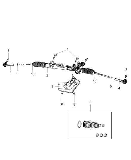 2015 Jeep Compass Shield Heat Diagram for 4673697AD