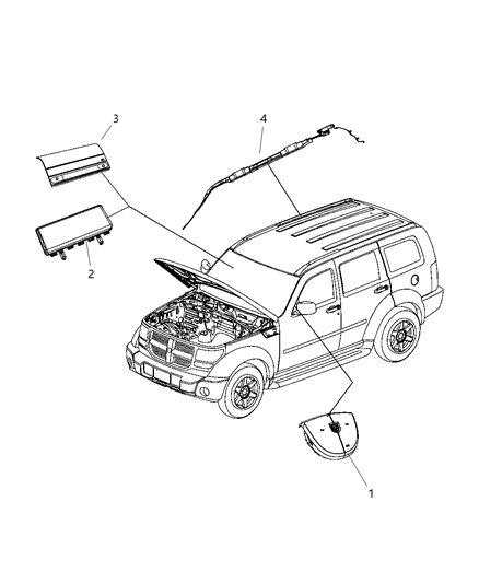 Air Bag Driver, Driver Side Diagram for 1GC99XDVAF