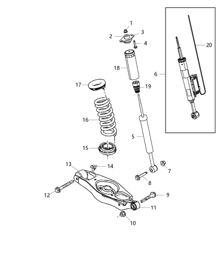 1984 Dodge B350 Isolator Spring Diagram for 5181930AA