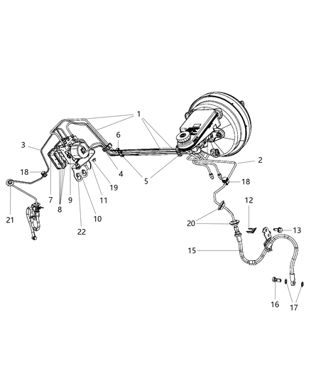 Module Anti-Lock Brake System Diagram for 68038226AA