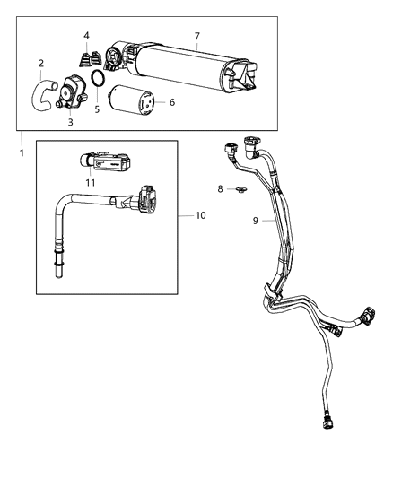1995 Dodge B1500 Tube Purge Diagram for 68083928AB