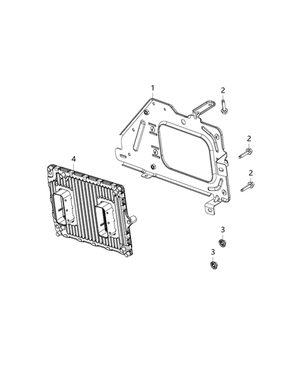 Module Engine Controller Diagram for 68434915AA