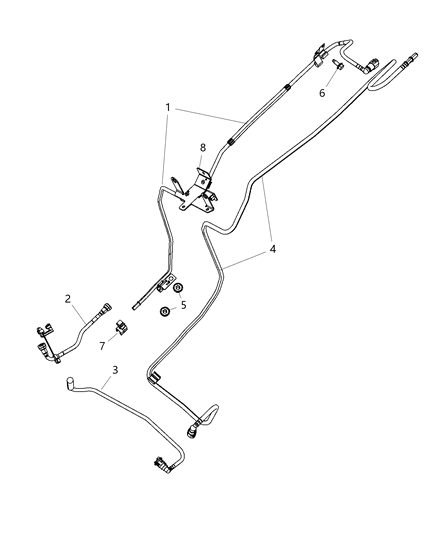 Tube Fuel Supply Diagram for 52059774AD