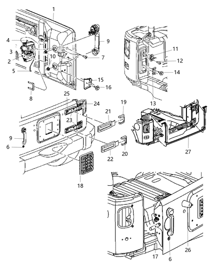 Screw Hexagon Flange Head M5X0.8X30.0 Diagram for 6104176AA