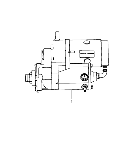 1987 Jeep Wagoneer Starter Engine Diagram for R5037199AB