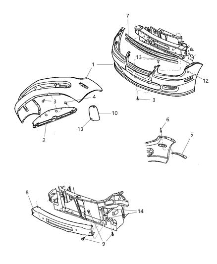 1987 Dodge 600 Screw And Washer Hexagon Head M8X1.25X35 Hinge Attaching Diagram for 6506782AA