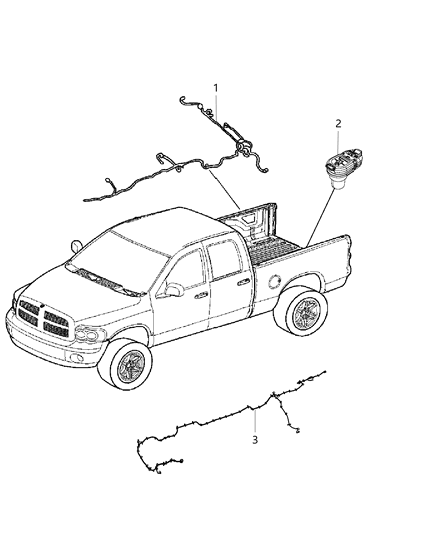 2014 Ram 1500 Connector Trailer Tow, Rear Diagram for 68014986AB