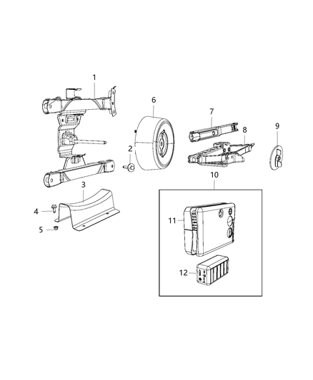 Sealant Tire Diagram for 68320204AA