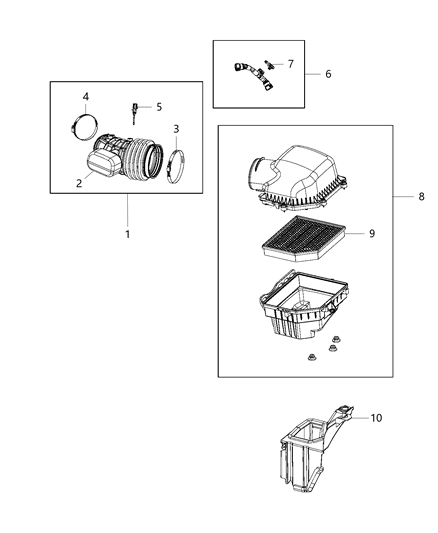 Hose Make Up Air Diagram for 53010986AB
