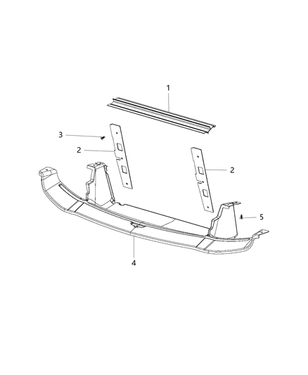 1990 Jeep Wagoneer Baffle Air Diagram for 68145383AA