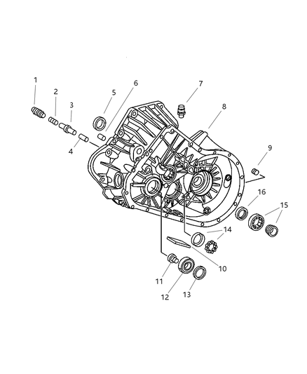 2018 Dodge Durango Bearing Diagram for 5083977AA
