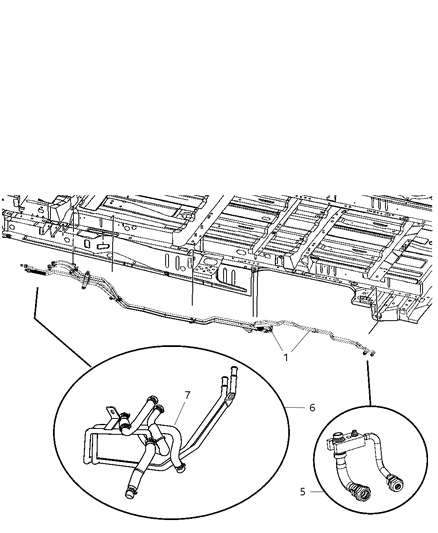 2015 Dodge Charger Tube Auxiliary A/C Extension Diagram for 5183256AA