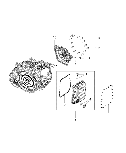 Cover Assembly Transmission Diagram for 68192642AA