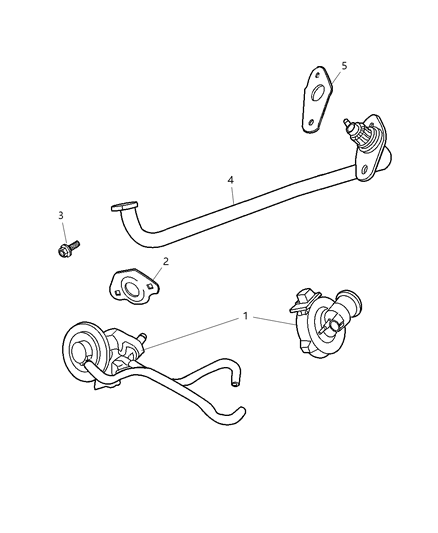 Valve EGR Diagram for 4861579AC