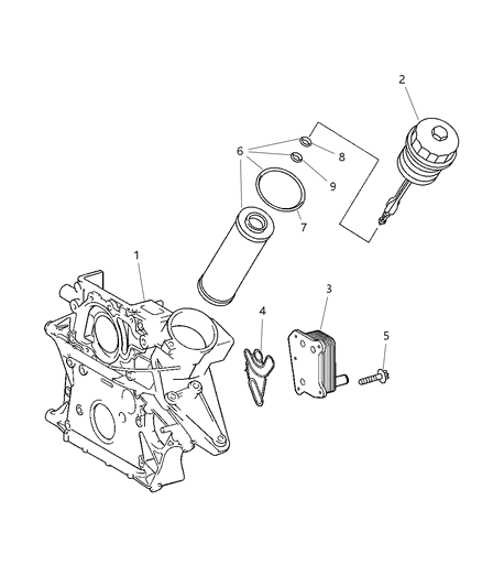 Cooler Oil Diagram for 5080402AA