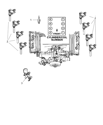 1998 Jeep Grand Cherokee Bracket Ignition Coil Diagram for 4801474AB