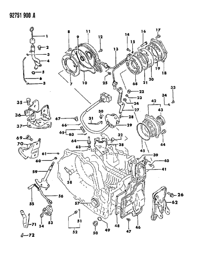 Washer, Engine Front Mounting (Plain (10) ) Diagram for MF450006