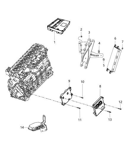 Module Body Controller Diagram for 68228904AC