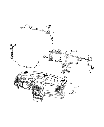 1988 Dodge Ram 50 Wiring Abs/Esp Harness Diagram for 68091770AC