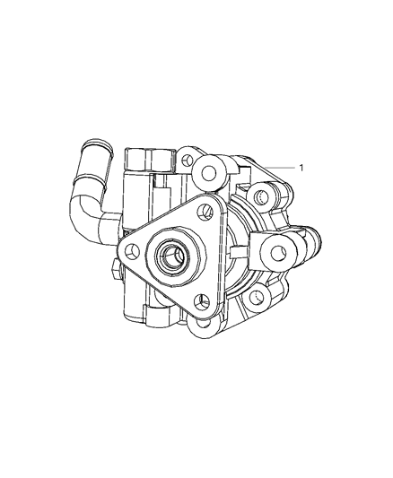 1985 Dodge Aries Pump Power Steering Diagram for 52129329AB