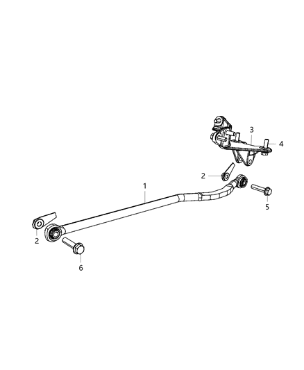 1984 Jeep Cherokee Bracket Track Bar Diagram for 68362204AB