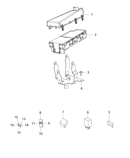 2022 Jeep Wagoneer Relay Micro Diagram for 68207357AA