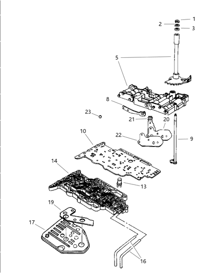 Plate Transmission Valve Body Diagram for 4659533AB
