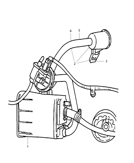 2017 Jeep Patriot Canister Vapor Diagram for 4891386AD
