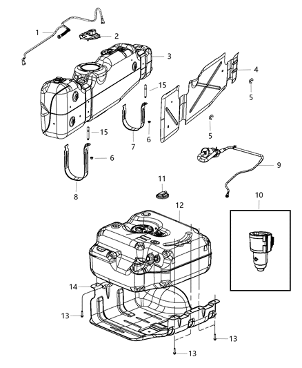 1987 Jeep Cherokee Cover Fuel Pump Access Diagram for 52014009AA