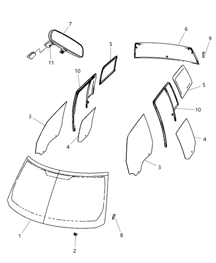 2010 Jeep Compass Backlite Diagram for 5155452AC