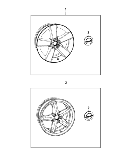 Wheel Kit Forged Aluminum Diagram for 82213089
