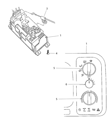 Knob, A/C And Heater Control (Large) Diagram for 4882482