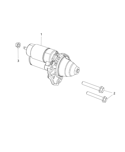 Starter Engine Diagram for RL801839AB