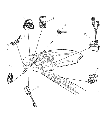 2003 Dodge Viper Switch Ignition Diagram for 4685719AC