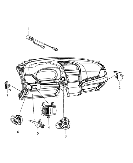 Switch Headlamp Diagram for 56046258AC