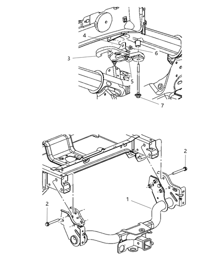 Hitch Trailer Diagram for 52013184AD